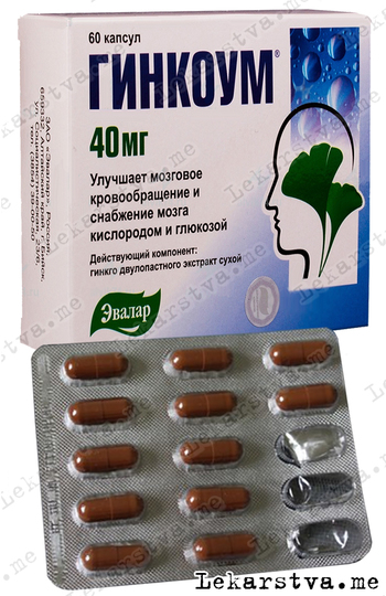 Гинкоум 40мг фото Гинкоум 40 мг